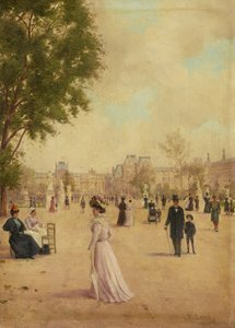 チュイルリー庭園、1883年以降 作： E. Baré