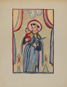 サンアントニオの祭壇画のパネル、c。 1936年。 作： E. Boyd