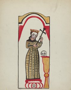 祭壇画-聖リタ 作： E. Boyd