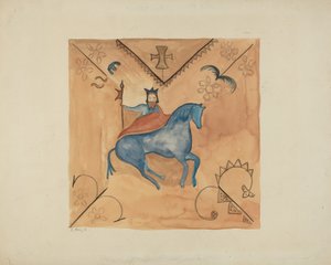 ディアスキンに描かれたセント ジョージ、1935 年 1942 年。