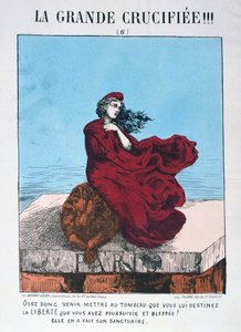 共和党のフランスの寓話、1871年。 作： E. Courtaux