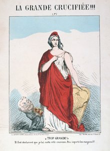 共和党のフランスの寓話、1871年。 作： E. Courtaux