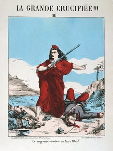 共和党のフランスの寓話、1871年。 作： E. Courtaux