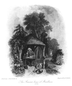 ジョンソン博士の夏の家（1773年、ストリーサム、19世紀） 作： E. Finden