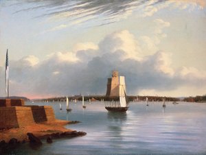 ボルチモアハーバー、1852年 作： E. G. Coates