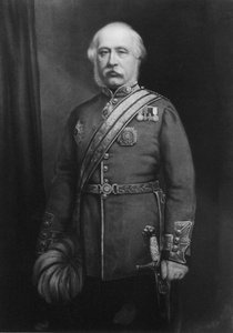 Sir James Yorke Scarlett (1799-1871) 1861 (紙にパステル) (白黒写真)