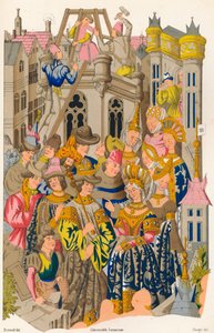 セントジュヌヴィエーヴ修道院の設立、15世紀、1849年。 作： E. Hauger