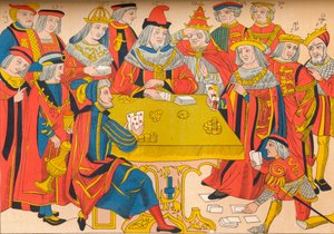 王と貴族のトランプ、15世紀、1849年。 作： E. Hauger