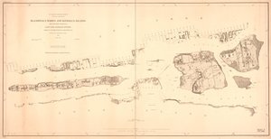 ブラックウェル島、ウォード島、ランドール島、隣接するイースト川とハーレム川の岸辺、ニューヨークの 51 番街からローレンスの Pt. 作： E. Hergesheimer
