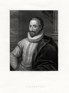 ミゲルデセルバンテス、スペインの小説家、詩人、脚本家、19世紀 作： E. Mackenzie