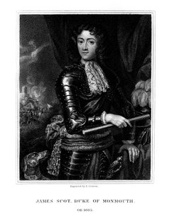 1826年にイングランドのジェームズ2世として認められたモンマスの最初の公爵、ジェームズスコット。