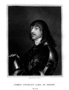 ジェームズスタンレー、第7ダービー伯爵、王立派支持者、1824年。 作： E. Scriven