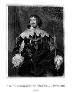 フィリップハーバート、第4ペンブローク伯爵、廷臣兼政治家、1828年。 作： E. Scriven