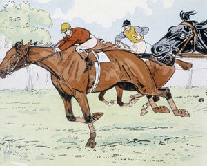 競走馬 - Thelemによるドローイング 作： E. Thelem