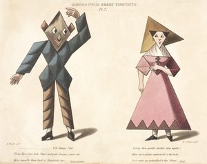 FCハントによって彫刻された数学的陽気な思考からのPl.2、c.1820-30