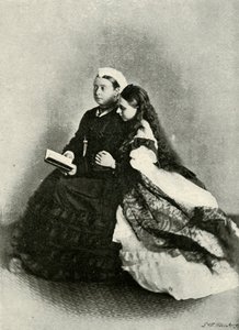 ベアトリス王女との陛下、1871年4月、c1897。 作： E. and S. Woodbury