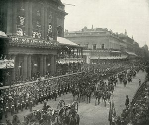 王立行列：副官がユナイテッドサービスクラブを通過c1897