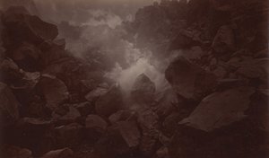 火山のクレーター、ケツァルテナンゴ-グアテマラ、1875年。