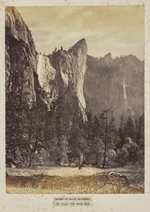 カリフォルニア州ヨセミテ・バレーポホノ・メドウズからの渓谷