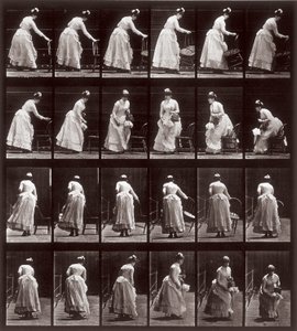 アニマルロコモーション、プレート265：座っている女性とのシーケンス、1887（フォトメカニックプリント）