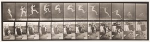 プレート159。ジャンプ;走り幅跳び（靴） 作： Eadweard Muybridge