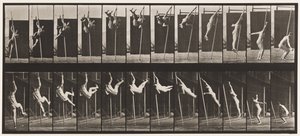 プレート165ジャンプ・棒高跳び 作： Eadweard Muybridge