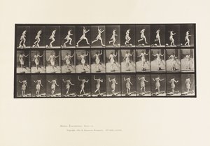 プレート170。1885年の小川を横切る石から石へ 作： Eadweard Muybridge