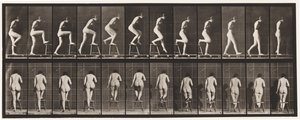 プレート180。椅子の上と上を踏む 作： Eadweard Muybridge