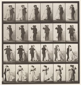 プレート 197ダンシング・ワルツ、2つのモデル 作： Eadweard Muybridge