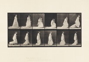 プレート207.ストゥーピングアンドリフティングトレイン、1885 作： Eadweard Muybridge