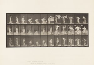 プレート233ショールを持ち上げる、肩にかける、回す 作： Eadweard Muybridge