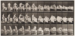 プレート 263.ベッドに入る 作： Eadweard Muybridge