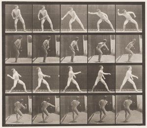 プレート 273ベースボール、ピッチング 作： Eadweard Muybridge