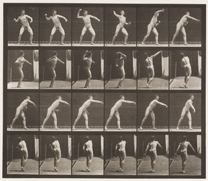 プレート286。野球;投げ 作： Eadweard Muybridge