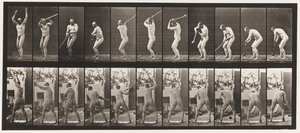 プレート308.1885年のハンマー投げ 作： Eadweard Muybridge
