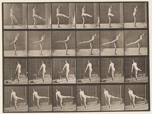 プレート370。最初のバレエアクション 作： Eadweard Muybridge