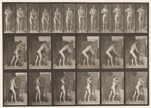 プレート 395クランクのハンドルを回す 作： Eadweard Muybridge