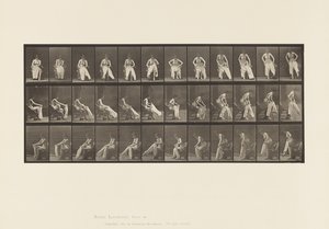 プレート420.トイレ;椅子から立ち上がり、服を着る、1885