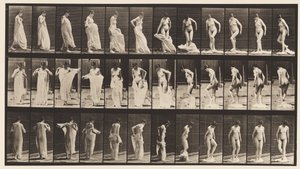 プレート431。トイレ;服を脱ぐ 作： Eadweard Muybridge