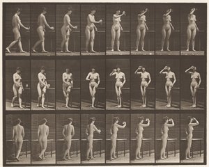 プレート443立ったままゴブレットを飲む 作： Eadweard Muybridge