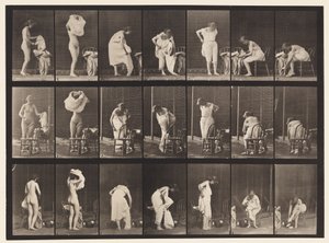 プレート493。トイレのその他のフェーズ、1872〜1885 作： Eadweard Muybridge