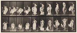 プレート498。トイレのその他のフェーズ、1872〜1885 作： Eadweard Muybridge