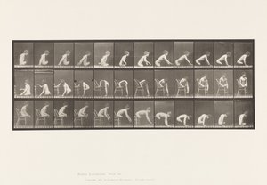 プレート538大腿部の二重切断；少年；A、前方への移動 作： Eadweard Muybridge