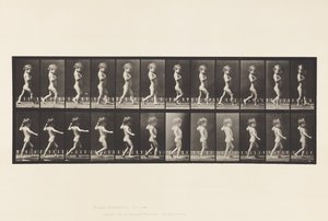 プレート540.A、弓の脚;男の子; B、う蝕;歩く少女、1885 作： Eadweard Muybridge