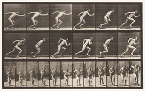 プレート59.ランニングの開始（靴） 作： Eadweard Muybridge