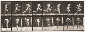 プレート61.フルスピードで走る（不完全なアクション、靴） 作： Eadweard Muybridge