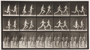 プレート69. 2つのモデルの実行、1872〜1885 作： Eadweard Muybridge