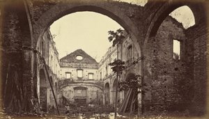 サント・ドミンゴ＝パナマ教会跡、1875年、1877年出版（写真） 作： エドワード・マイブリッジ