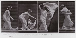 動いている人物：シリーズ61から選択されたフェーズ 作： Eadweard Muybridge