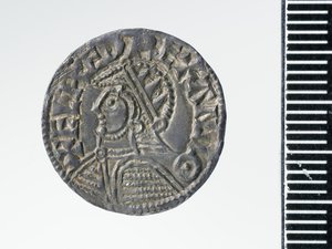 Æthelred IIのペニー、ロンドン造幣局、978年（銀）（3706819の裏面 作： Ealdgar Ealdgar
